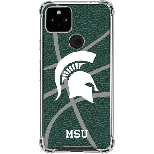 Michigan State University Green Basketball Pixel Cases
